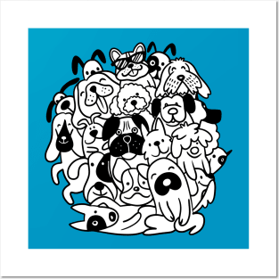 Doodle dogs Posters and Art